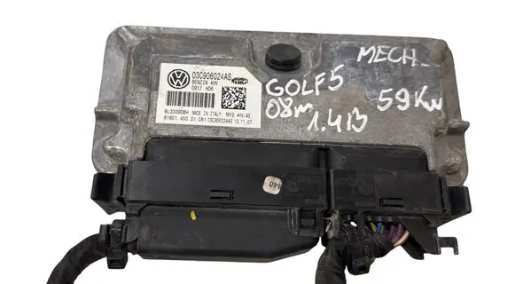 Volkswagen Golf V Engine control unit/module 03C906024AS 6L3339DBH 6160145001