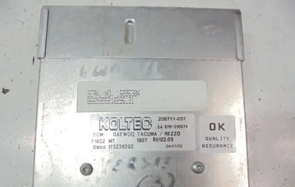 Chevrolet Tacuma LP gas control unit module 