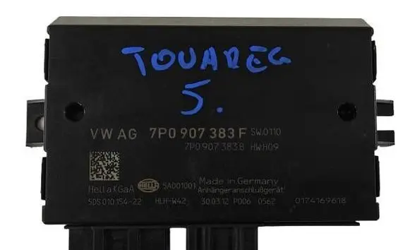 Volkswagen Touareg II Tow bar trailer control unit/module 7p0907383f
