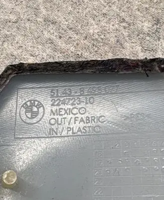 BMW 3 G20 G21 (C) pillar trim 8498077