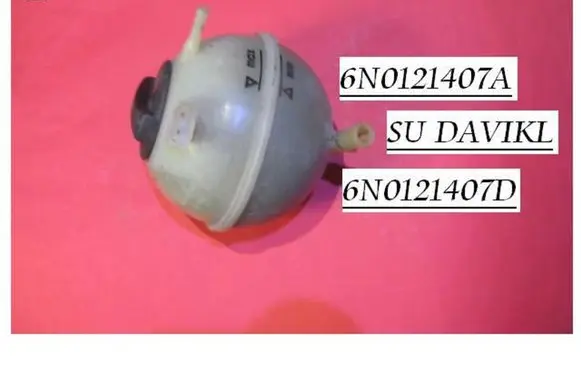 Volkswagen Caddy Coolant expansion tank/reservoir 6N0121407A 6N0121407D