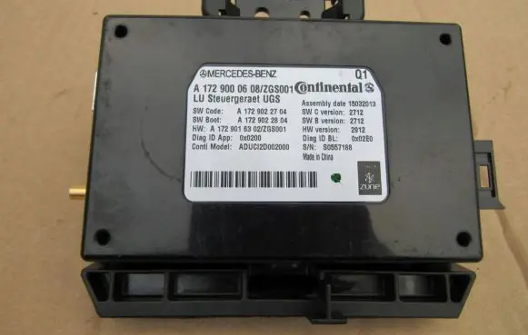 Mercedes-Benz SLK R172 Other control units/modules A1729000608 A1729022704
