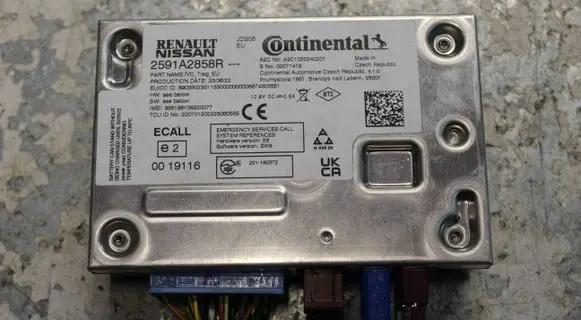Renault Captur II GPS navigation control unit/module 2591A2858R