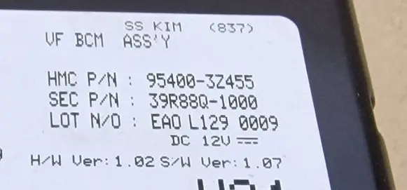 Hyundai i40 Other control units/modules 954003Z455