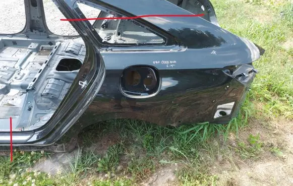 KIA Pro Cee'd III Rear quarter panel 1k czarny