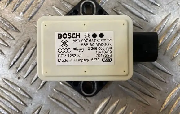 Audi A4 S4 B8 8K ESP acceleration yaw rate sensor 8K0907637C 7017228 0265005738