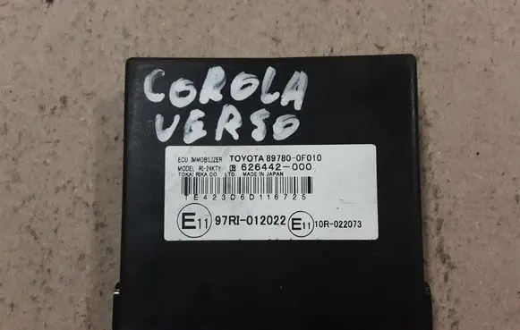 Toyota Corolla Verso E121 Immobilizer control unit/module 897800F010 626442000