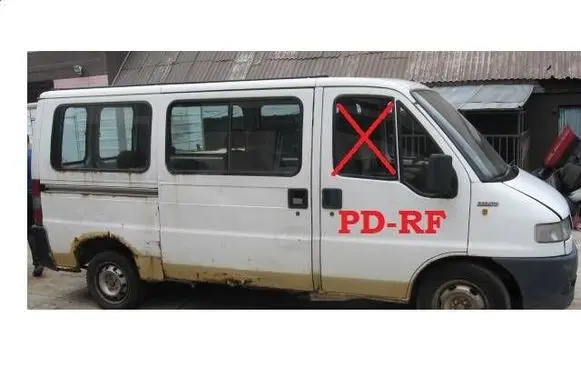 Fiat Ducato Front door window/glass (coupe) 1312734080 PD130EF9RR50