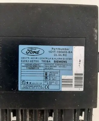 Ford Transit Comfort/convenience module 1C1T15K600BA 5WK48270G