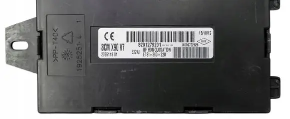 Renault Sandero I Engine control unit/module 8201279201 BCMX90V7 235511801