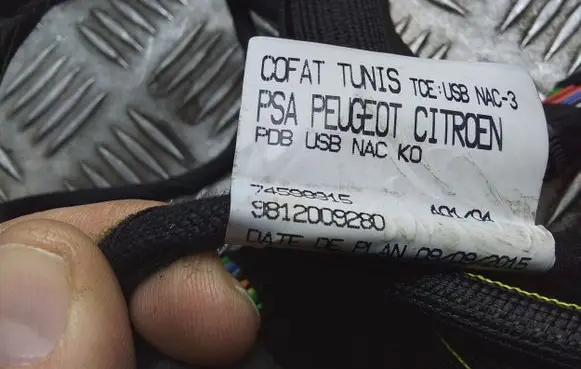 Peugeot Traveller Other wiring loom 9812027580 9830078280 9812009280