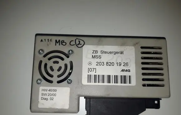 Mercedes-Benz C W203 Alarm control unit/module 2038201926