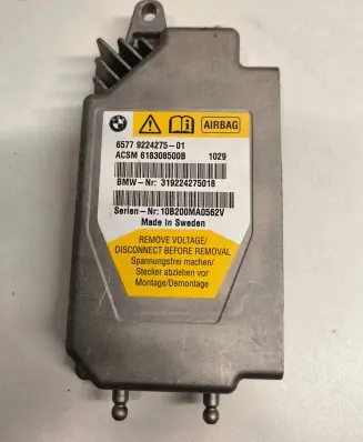 BMW 5 GT F07 Airbag control unit/module 9224275 319224275018 618308500B