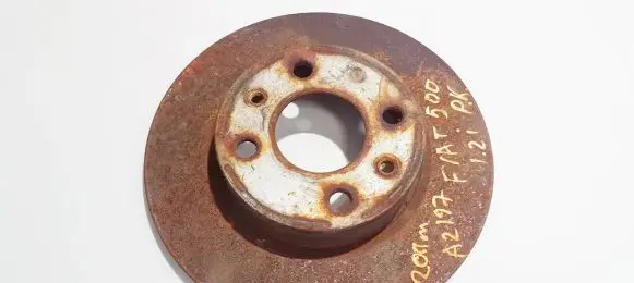 Fiat 500 Front brake disc neventiliuojamas