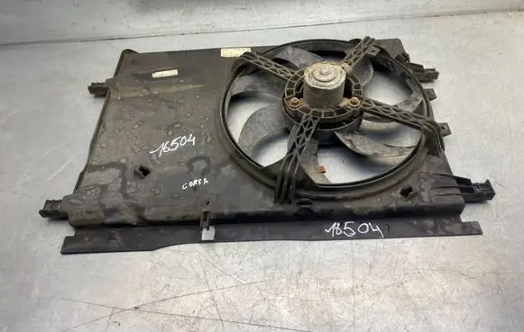 Opel Corsa D Radiator cooling fan shroud 13263540 E5497007 0138084
