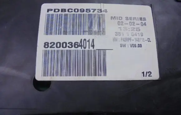 Renault Megane II Speedometer (instrument cluster) 8200364014