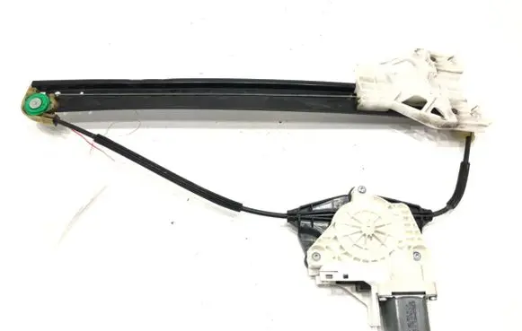 Rear door window regulator with motor