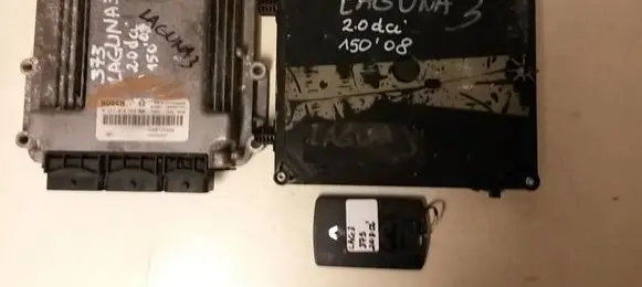 Renault Laguna III Engine ECU kit and lock set 8200726880 8200848407 1039S21451
