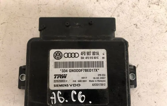 Audi A6 S6 C6 4F Hand brake control module 4F0907801A