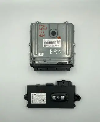 BMW 3 E90 E91 Engine ECU kit and lock set 8510829 030151836 0281017024