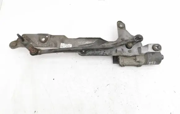 Front wiper linkage and motor