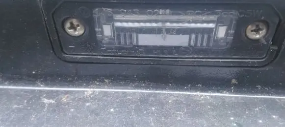 Volkswagen Golf V Number plate light