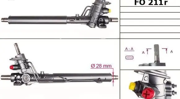 Volkswagen Sharan Steering rack 1205998 FO211R 7M3422061