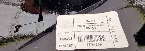 BMW X4M F98 Plastic wing mirror trim cover 697512AA