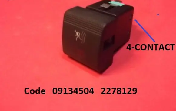 Opel Vectra B Alarm switch 09134504 2278129