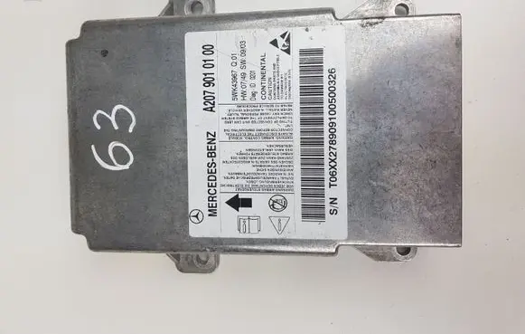 Mercedes-Benz E C207 W207 Airbag control unit/module A2079010100