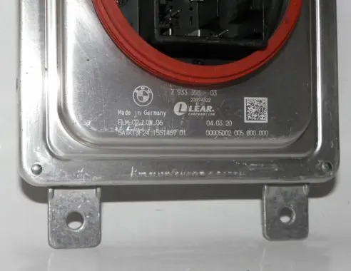 BMW 3 G20 G21 Xenon control unit/module 63117933358