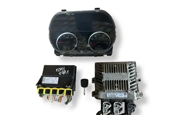 Ford Fiesta Engine ECU kit and lock set 5WS40140DT 3S6112A650LB