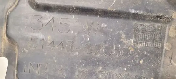 Toyota Avensis T270 Engine splash shield/under tray 5144302050