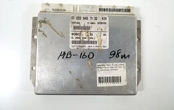 Mercedes-Benz A W168 ESP (stability system) control unit A0225457132