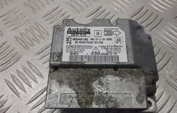 Peugeot 307 Airbag control unit/module 9654491180