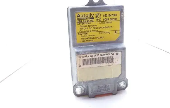 Peugeot 406 Airbag control unit/module 9631847080 550540400