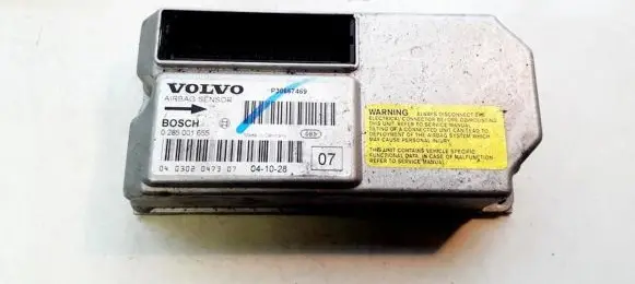 Volvo V70 Airbag control unit/module 0285001655 p30667469