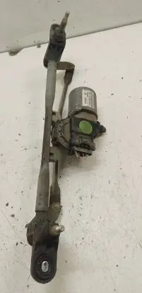 Front wiper linkage and motor