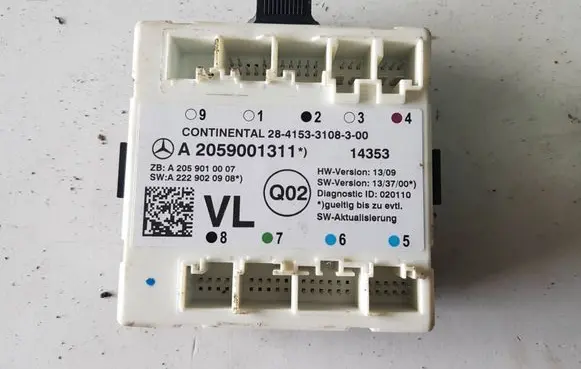 Mercedes-Benz C W205 Door control unit/module A2059001311IAUTOPI A2059001311 A2229020908