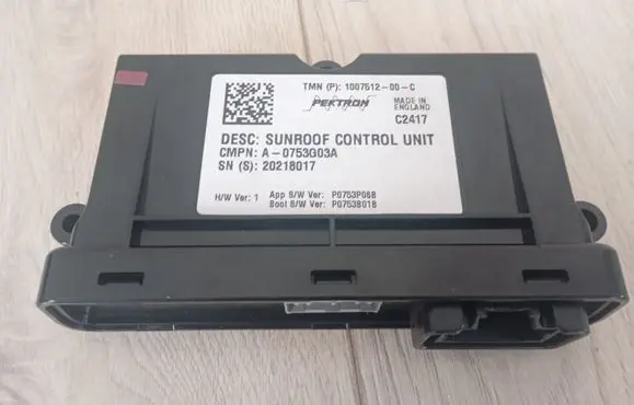 Tesla Model S Sunroof control unit/module 100751200C
