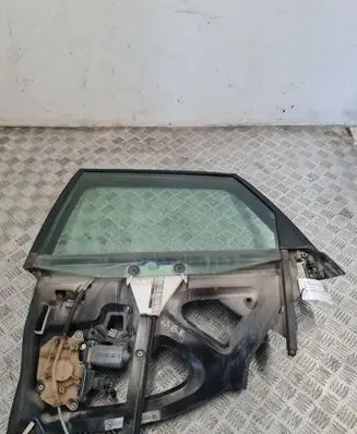 Rear door window regulator with motor