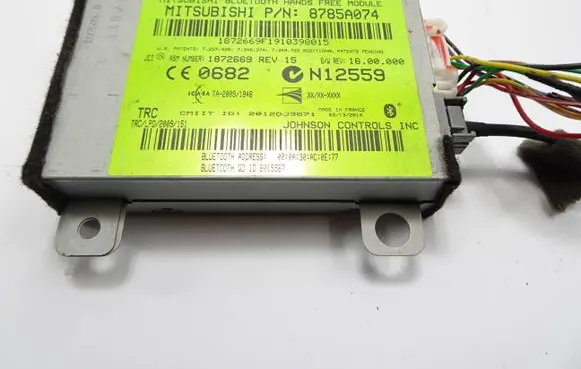 Mitsubishi Outlander Bluetooth control unit module 8785A074 N12559 1872669