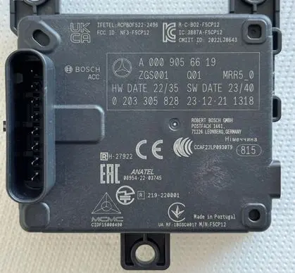 Mercedes-Benz S W223 Distronic sensor radar A0009056619 0203305828