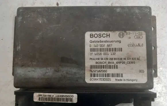 Peugeot 607 Gearbox control unit/module 0260002887 6058001132