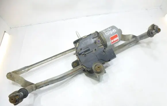 Front wiper linkage and motor