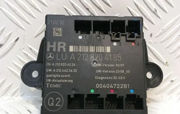 Mercedes-Benz C W204 Door control unit/module A2128204185