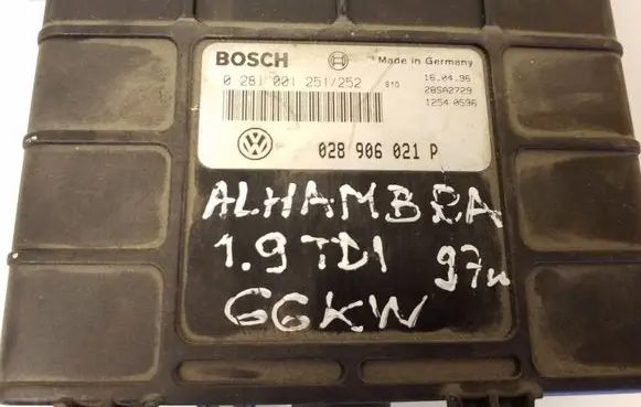 Volkswagen Sharan Engine control unit/module 0281001251252 028906021P