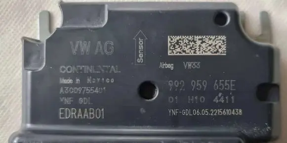 Porsche Cayenne (9Y0 9Y3) Airbag control unit/module 992959655E