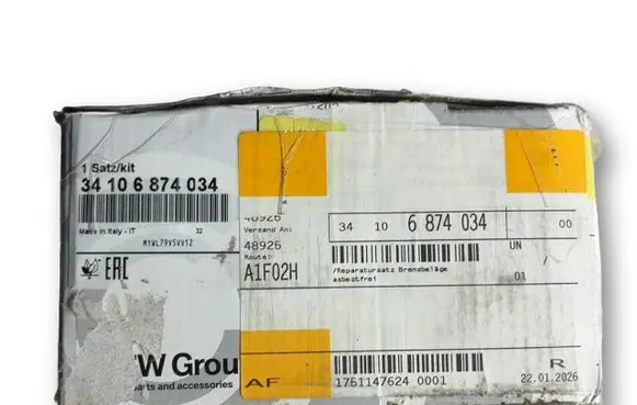 BMW 1 F52 Brake pads (front) 34106874034 34116860017 6874034