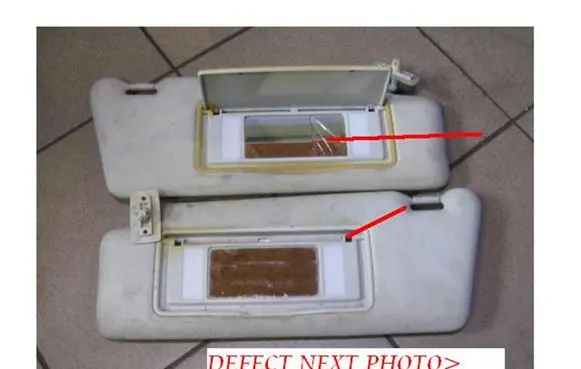 Mercedes-Benz E W210 Sun visor 2088100012